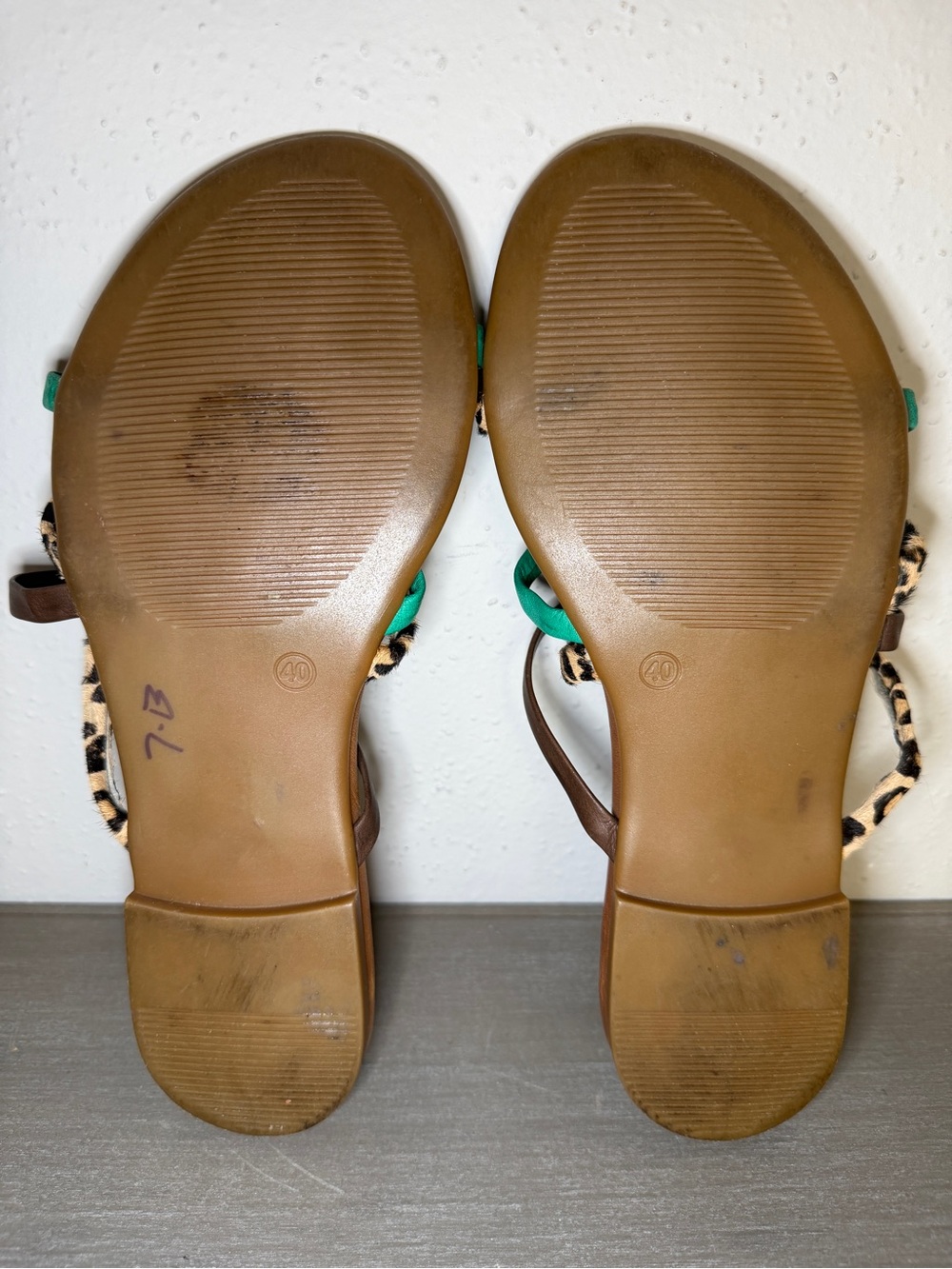 Inuovo Womens Thong Sandals Casual Premium Leather Summer Shoes Size 40 EU - Picture 6 of 7